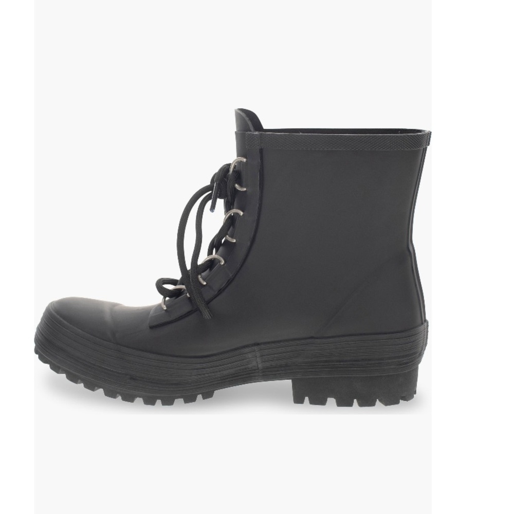Chooka Ava Lace Up Waterproof Rain Boot Black With Black Laces Women’s Size 10 - Picture 6 of 14